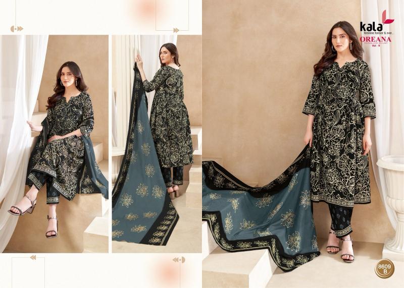 Kala oreana vol-9 cotton dress materials wholesale